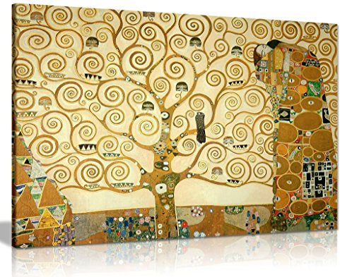Panther Print Gustav Klimt Leinwand-Kunstdruck „Der Baum des Lebens“, A1 76x51 cm (30x20in)