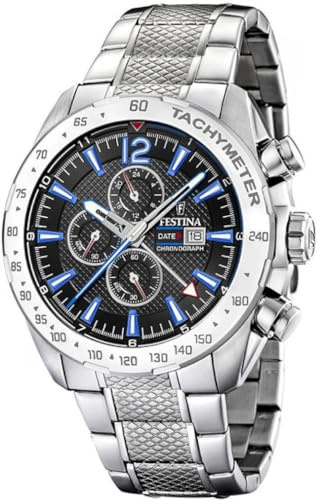 Festina HerrenArmbanduhr Chronograph Quarz Edelstahl F20439/5
