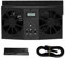 Suuonee Solar Fan, 2W Tragbares Mini Auto Solar Fan Automobile Air Vent Ventilator L¨¹fter Schwarz