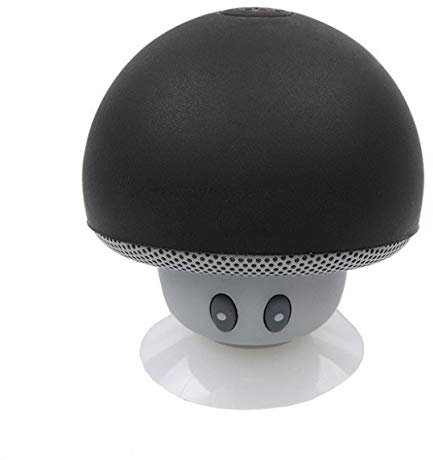 Enceinte Champignon Bluetooth pour Sony Xperia L3 Smartphone Ventouse Haut-Parleur Micro Mini (Noir)