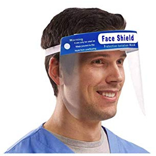 1 X FULL FACE MASK VISOR SHIELD PPE PROTECTION REUSABLE PLASTIC GUARD SAFETY UK