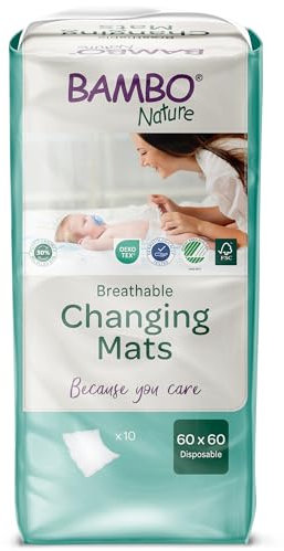 Carrés à langer 60x60 cm (lot de 10) - Bambo Nature