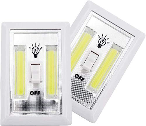 EONANT LED Nachtlicht, touch COB LED schnurloses Lichtschalterlicht mit Klettverschluss, Schrank, Garage, Treppenhaus, Regal, Flur, batteriebetrieben (2Pack)