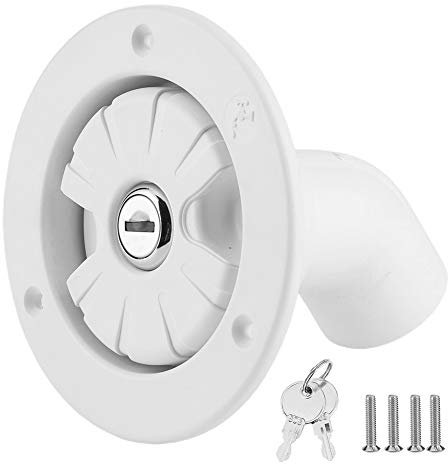 Ingresso acqua, filtro di riempimento acqua dolce con ingresso acqua a gravità con 2 chiavi per rimorchio per roulotte