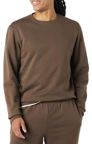 Amazon Essentials Men's Fleece Crew Neck Sweatshirt (Available in Big & Tall), Medium Brown, M