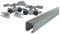 GUIDA-BINARIO PER PORTA SCORREVOLE CM 190 OMGE IN ALLUMINIO CON KIT CARRELLI PORTATA 120 KG