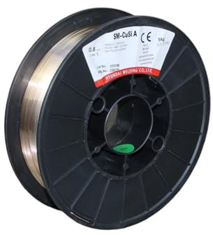 CuSi3 Draht 0,8mm Schweißdraht D100/D200/D300 Spule Rolle 2.1461 zum Mig Löten (D200, 5 Kg)