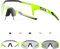KAPVOE Photochromatische Selbsttönend Fahrradbrille TR90 Rahmen für Herren Damen Klar Sportsonnenbrille Sport Radfahren MTB Radbrille Fahren Sportbrille Baseball Laufen klar Grün 09