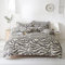 RFFLUX 100% Microfaser grau abstrakt Leopardenmuster Bettwäsche 220x240 cm 3teilig mit Reißverschluss Sommerbettwäsche Weich und Angenehme Bettwaren Set mit 2 Kissenbezug 80x80 cm für Erwachsener