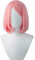 Anime Cosplay Perücke, Haruno Sakura Perücke, Pink Bobo Kurzhaar Perücken Rollenspiel Perücken mit Perückenkappe, für Party Halloween