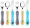 Lehoo Castle Children's Cutlery Set, 6pcs Stainless Steel Toddler Cutlery Kids Cutlery Flatware, Incudes 2 x Spoons, 2 x Forks, 2 x Knives