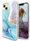JIAXIUFEN Compatible with iPhone 14 Case Gold Sparkle Glitter Marble Design Protective Shockproof Slim TPU Military Drop Protection Phone Case 6.1 2022 Mint Purple