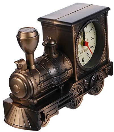 Homoyoyo Neuheit Stil Klassiker Haushalt Erwachsene Alarm Ornament Zum Mini Geburtstag Zug Steampunk Tischplatte Zuhause Luke Nachttisch Weckuhren Antik Farbe Golden Rikscha Ok