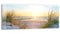 DEQORI Glasbild Echtglas | Motiv Abendsonne an der Ostsee | horizontal einteilig 125x50 cm | schöne Dekoration | Wandbild für Wohnzimmer, Schlafzimmer, Flur & Küche | moderne Wanddeko