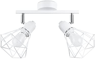 Sollux Deckenlampe Led – Deckenleuchte Wohnzimmer – Led-lampen Deckenlampen – Lampen Wohnzimmer – Glühbirne Nicht im Lieferumfang Enthalten – Wohnzimmer Deckenleuchte ARTEMIS 2 Weiß - E14-Fassung