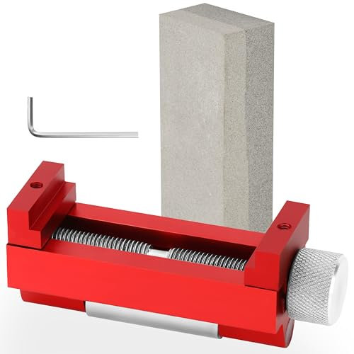 Belle Vous Honing Guide Tool and Sharpening Stone - Fits Chisels Up to 6.8cm/2.68 Inches - Whetstone Sharpening Angle Guide for Chisel Edges, Planes, Planer Blades, or Knife - Sharpener Jig Kit