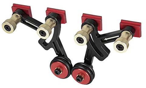 Toolcool Clear Cut Precision Stock Guides One Way Bearing Roller Feeder Upgraded Featherboard Safety Feeding for Router Table Saw