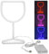 Verres à Vin Rouge Néon, Double Source de Lumière LED, Suspension à économie D'énergie, Néon Art Décoratif pour Salle de Tuyau, Décoration de Fête de Mariage Récréative(#1)