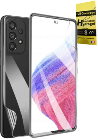 WardSan [2 Pièces Pour OPPO Reno8/ Reno 8 5G 6.4 - 2 Films de Protection Hydrogel Avant & Arrière 3D avec support téléphone doigt | Anti-choc | Compatible coques | Film Protecteur TPU souple