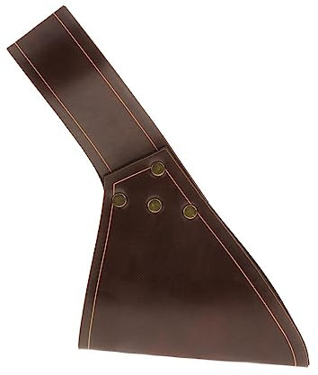 F Fityle Medieval Rapier Frog Axe Sheath Scabbard PU Leather 1Pcs Leather Sheath for Knight Pirate Vikings Stage Show Role Playing, Brown