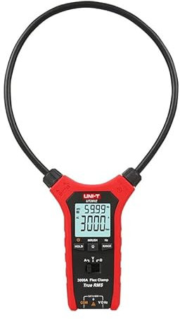 UNI-T Uni-trend Multimeter clamp meter UT281A UT281C UT281E AC 3000A Digital Flexible clamp meter Multimeter Handheld Voltage Current Resistance Test Backlight.(UT281E)
