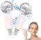 2 PCS Facial Ice Globes für Gesicht,Kühlkugeln Set für Augen & Nacken,Facial Roller für Straffen die Haut Reduzieren Schwellungen Augenringe Verbessern die Durchblutung (Weiß)
