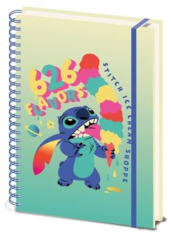 Pyramid International Disney Lilo and Stitch Wiro Notizbuch (626 Geschmacksrichtungen) A4 Schreibbuch und Tagebuch, Lilo und Stitch Geschenke für Mädchen, Jungen, Frauen und Männer - Offizielles