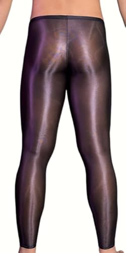 MEGAHERZ Herren Hosen Wetlook Tight Pants Männer Leggings Lange Hose Männer Sexy und Sexy Versuchung Männer Oily Tight Leggings