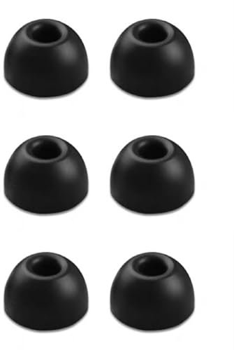 3Paar Ohrstöpsel für Beats Studio Buds Wireless True Headphones, In-Ear Tips Noise Cancellation Ohrstöpsel Ersatz für Beats Fit Pro Fit Charging Case-Schwarz