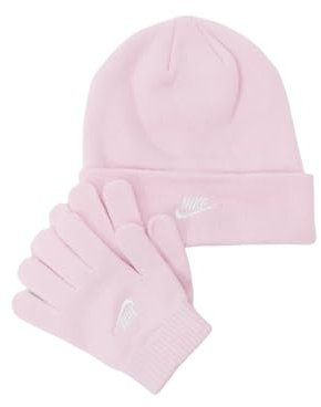 Nike Set Club Beanie/Glove Set Rosa, Rosa, Taglia Unica