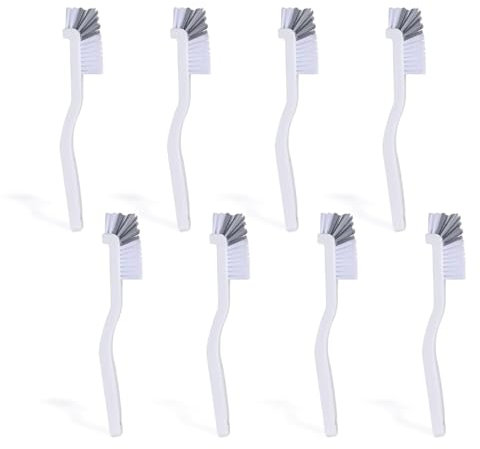 XNIVUIS 8 Pcs Dish Brush Kitchen Cleaning Brush Cleaning Brushes Washing Up Brushes Bottle Brush Kitchen Scrub Brush Corner Brush Grout Brushes Bathroom Scrub Brushes for Cleaning Dishes (White)