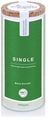 Wunschkapsel SINGLE Maca-Extrakt - 290 Kapseln Inhalt
