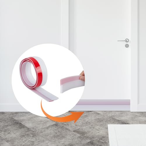 Adhesive Under Door Stripping Soundproof Rubber Bottom Seal Strip Draught Excluder and seals (1 meter)