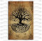 Leinwand Bilder Kunst Senza Cornice Yggdrasil Baum Des Lebens Poster e stampe d'arte murali Arredamento moderno per la casa da letto familiare 60x90cm