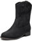 Ataiwee Stivali da cowboy da donna, stivali da cowgirl con cerniera laterale tacco basso metà polpaccio stivali western., Nero 2404011, 37 EU