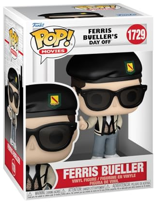 POP Funko Movies: Ferris Bueller's Day Off - Ferris | Offizielles Comedy Merch - Vinyl Sammelfigur als Regal Deko - Geschenkidee zum Geburtstag für Fans und Sammler