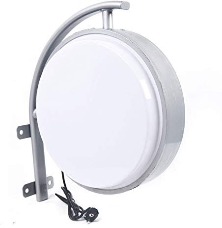 Lichtbox, Leuchtbox, Light Box, Lightbox, LED Leuchtkasten Rund Doppelseitig, Wasserdicht für Außenbereich Robustes Design, Einfache Montage Erhöht die Sichtbarkeit