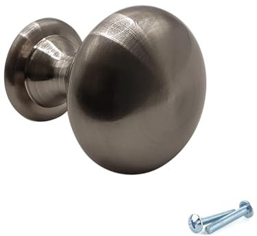 M4TEC Door Knobs for Kitchen Cupboard Door Handles, Kitchen Cabinet Handles, and Drawers, Interior Furniture Brushed Nickel Bedroom Furniture Door Pull Handles - VH4 Series: 29 mm