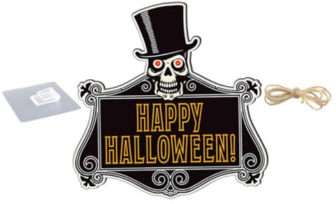 RORPOIR Decoración De Puerta De Halloween De Madera Diseño De Zombi Adorno Colgante para Fiestas y Casas Embrujadas Accesorio para Celebraciones De Halloween