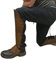 MDFCZXP Mittelalterliche Pu Leder Gamasche Verstellbarer Wikinger LARP Beinschienen Beinschutz Krieger Ritter Schuhüberzug Kostümzubehör,Braun,35cm