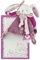 Doudou Attache-Sucette Lapin 17 cm Collection Lapin Cerise Rose