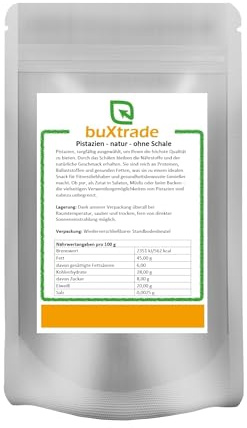 500 g Pistazien Natur | ungesalzen | Nuss | Nüsse | Pistazienkerne ohne Schale | Buxtrade
