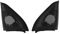 Zohisin replacement speakers stereo loudspeaker trim 15 0×15 0×10 pair car door speaker cover tweeter trim replacement for 2003 2006 tweeters speakers