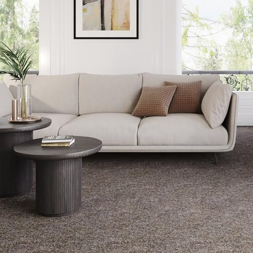 Steffensmeier Teppichfliese Richmond Paket | 5m² (20 Stück) | Büro | selbstlegend | Schlinge | Braun, Größe: 50x50cm