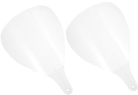 TOGEVAL 2stücke Schutzmaske Für Haare Und Gesicht Transparentes Atmungsaktives Spray-schutzschild Ergonomisch Rutschfeste Haarschutzplatte Für Friseure Und Salons