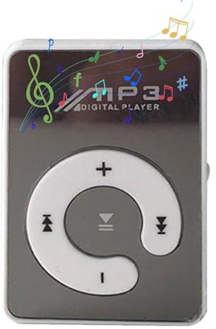 Lettore Mp3 Clip Leggero - Lettore Musicale Da 8 GB Con Ricarica USB E Cuffie, Dispositivo Audio Indossabile Portatile | Lettore Di Musica Digitale Tascabile Per Jogging, Allenamento, Sport All'aperto