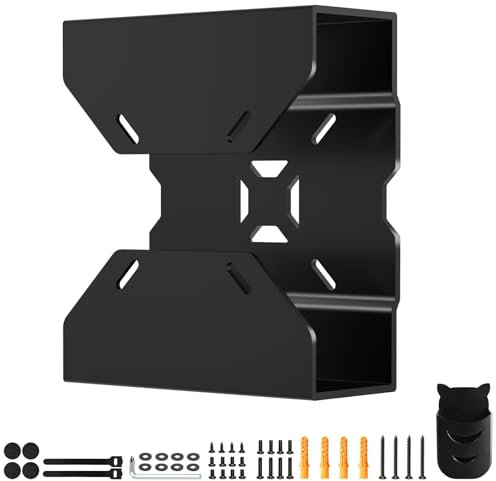 Varghesyla Mount for HP Z2 G9 Mini PC Wall, VESA, Under Desk Mount or Mount to a Monitor Arm for HP Z2 Mini G9 Workstation Mounting Bracket for HP Mini PC with Pen Holder and Cable Straps
