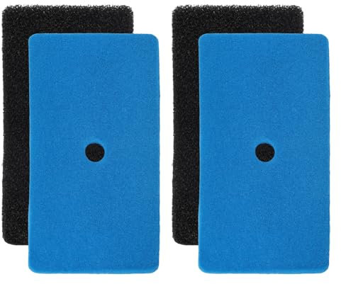 BOXOB 2 Sets Replacement Pond Filter Pads, Coarse and Fine Pond Sponge Pads Compatible with 52231 and 52229 Filter Box Media Material for Outdoor Ponds Aquarium & Fountain Accessories