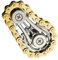 Gear Fidget Sprocket Hand Roller,Cycle Chain Sprocket Spinner Roller Toy - Pocket Size Relieve Boredom Stress Reliever Items Cool Gadgets for Boys Adults Teens Boyfriend Men