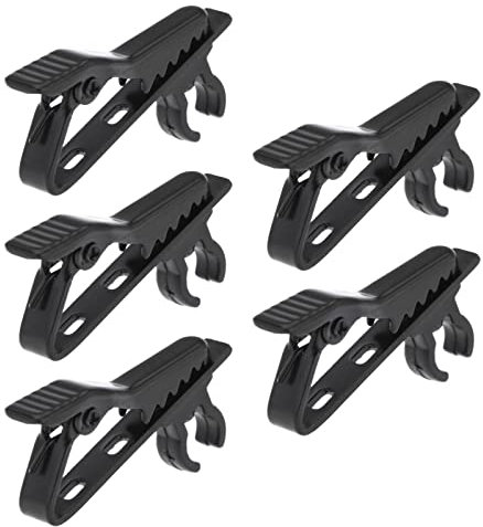 HAISENG 3 x 10 pinces à cravate en métal pour micro cravate cravate cravate photographie studio photo accessoires microphone clip en métal